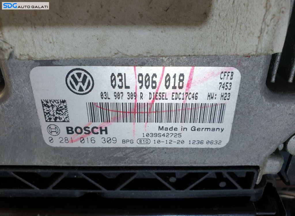 ECU Calculator Motor Volkswagen Golf 6 2