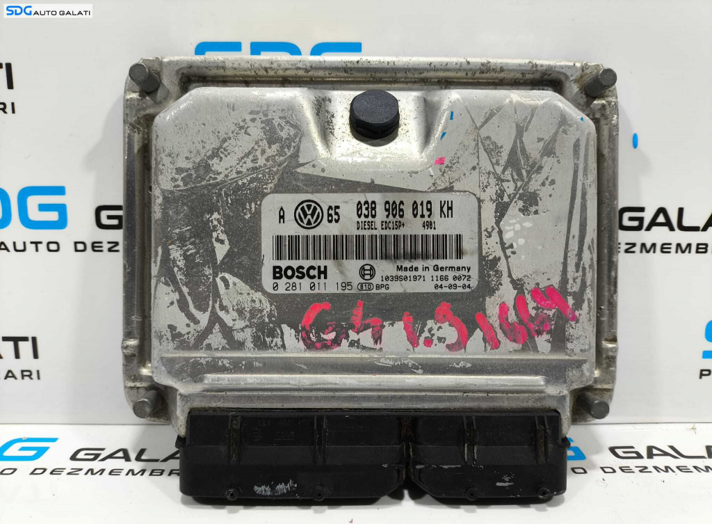 ECU Calculator Motor Volkswagen Skoda Audi Seat 1.9 ATD AXR 1998 - 2005 Cod 038906019KH 0281011195 [L2341]