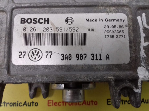 ECU Calculator motor VW Golf 1.8 3A0907311A 0261203591/592