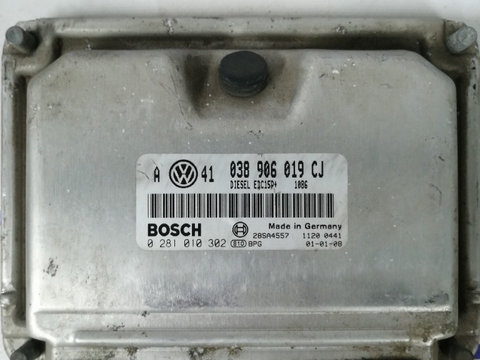 ECU Calculator motor VW Golf 4 1.9 tdi cod 038906019CJ 0281010302 EDC15P+