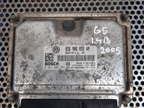 ECU / Calculator Motor VW Golf 5 1.4i 2005 0261208754 / 036906032AM