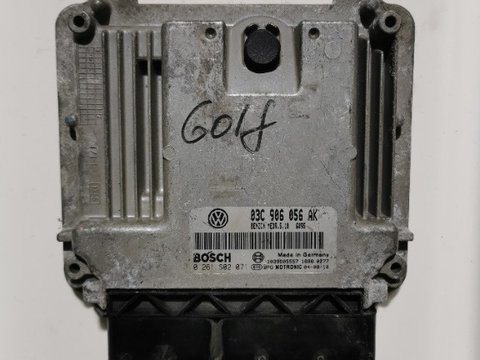 ECU / Calculator Motor VW Golf 5 1.6 FSI 2004 0261S02071 / 03C906056AK (#C-R18)