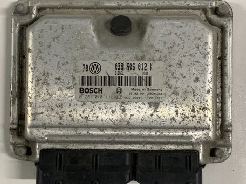 ECU / Calculator Motor VW Golf 5 1.9 TDI 2001 0281010111 / 038906012K