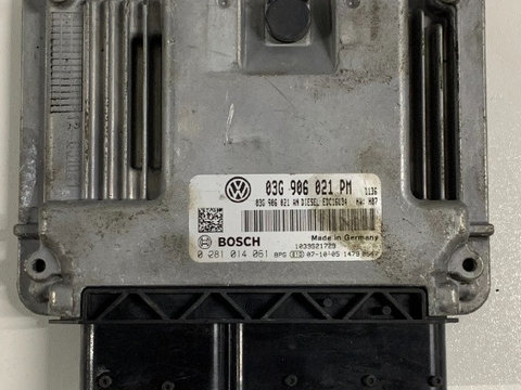 ECU / Calculator Motor VW Golf 5 1.9 TDI 2008 0281014061 / 03G906021PM