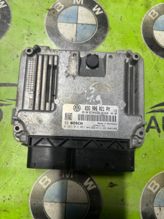 ECU / Calculator Motor VW Golf 5 1.9 TDI 2008 0281014061 / 03G906021PM