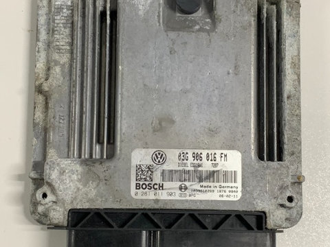 ECU / Calculator Motor VW Golf 5 2.0 TDI 2006 0281011903 / 03G906016FM