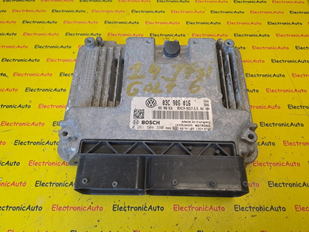 ECU Calculator motor VW GOLF 6, 03C906016, 0261S04390, MED1755,
