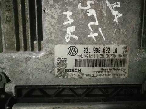 Ecu calculator motor vw golf 6 2.0tdi CBAB cod: 03L906022LA 0281015476 EDC17CP14