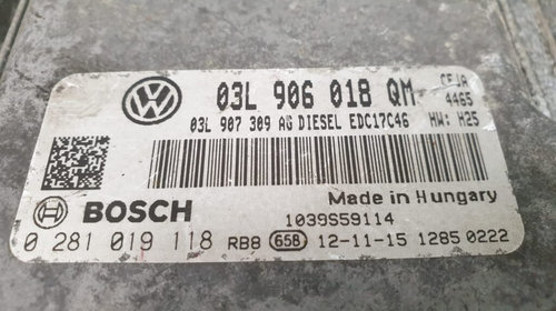 ECU Calculator Motor VW Golf 6/Audi A4/S