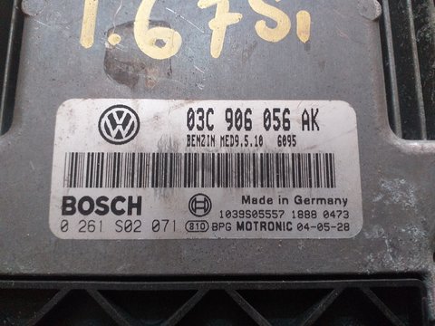 ECU Calculator motor VW Golf5 1.6FSI cod 0261S02071, 03C906056AK