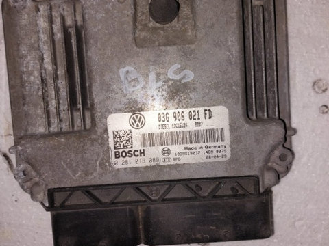 ECU Calculator motor VW Golf5 1.9 TDI, BLS COD: 03G906021FD , 0281013089