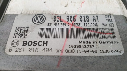 ECU Calculator Motor VW Golf6 2.0TDi, 02