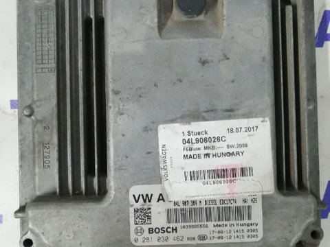 ECU Calculator motor VW Passat 2.0TDI cod 0281030462 EDC17C74 H25
