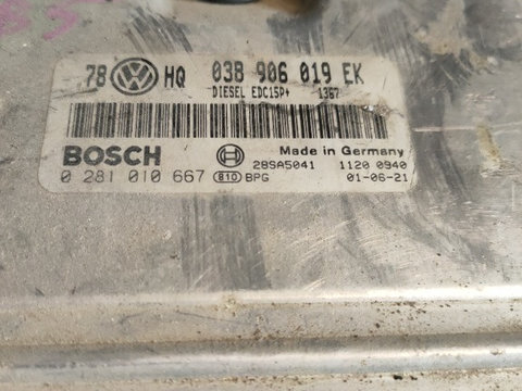 ECU calculator motor vw passat b5.5 1.9 tdi cod 03B906019EK