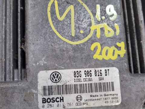 ECU Calculator motor VW Touran 1.9 tdi 0281011761, 03G906016BT