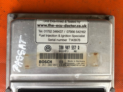 ECU Calculator Volkswagen Passat B5 2.0 B cod 0 261 208 003