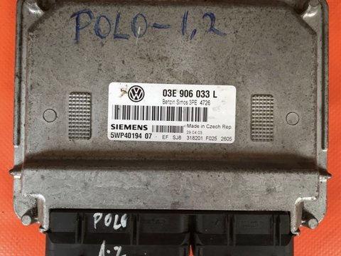 ECU Calculator VW Polo 1.2 benzina 2002-2008 SIEMENS: 03E906033L