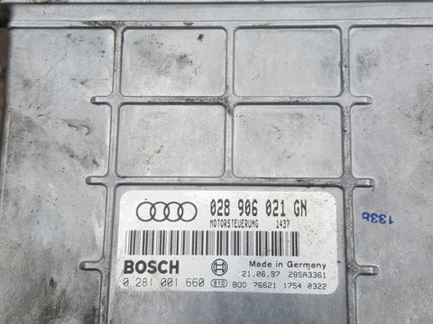 Ecu motor audi a4 b5, cod piesa 028906021GN