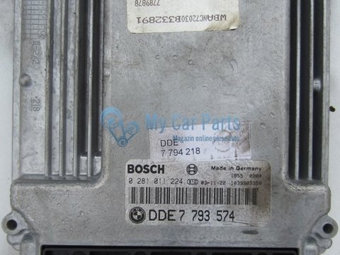 ECU motor BMW 5 (E60) 530 d 155kW 07.03-03.10 - DDE7793574