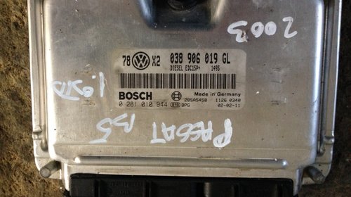 ECU MOTOR, VW PASSAT B5, 1.9 TDI, 2003