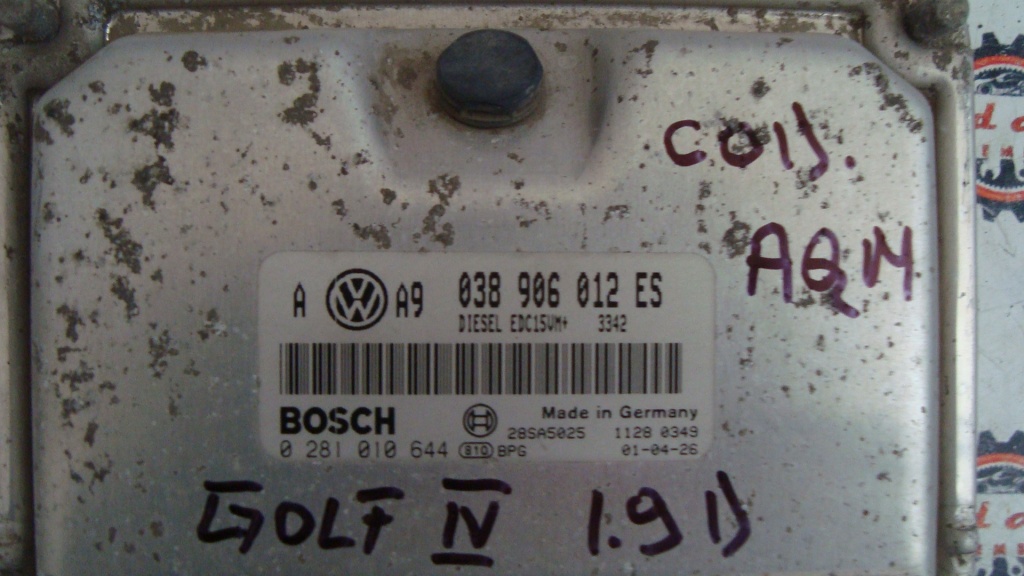 ECU VW Golf 4 1.9 SDI cod motor AQM cod piesa 0281010644 038906012ES