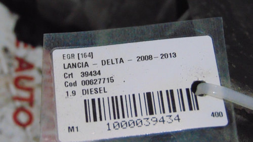 EGR Lancia Delta din 2012, motor 1.9 Die