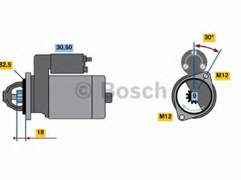 Electromotor 0 986 016 240 BOSCH pentru Audi 80 Audi A6 Audi A4 Audi Cabriolet Vw Passat Audi 90 Skoda Superb