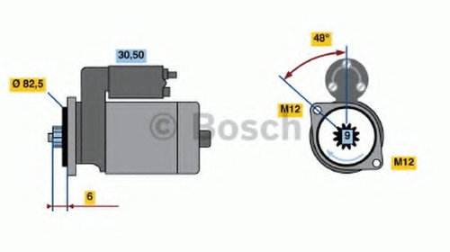 Electromotor 0 986 020 370 BOSCH pentru 