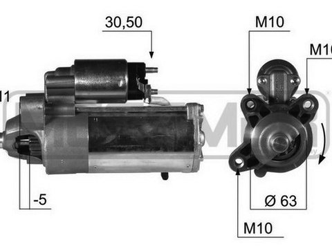 Electromotor 220375A ERA pentru Ford Focus Ford Galaxy Ford S-max Ford Mondeo Ford C-max Ford Kuga