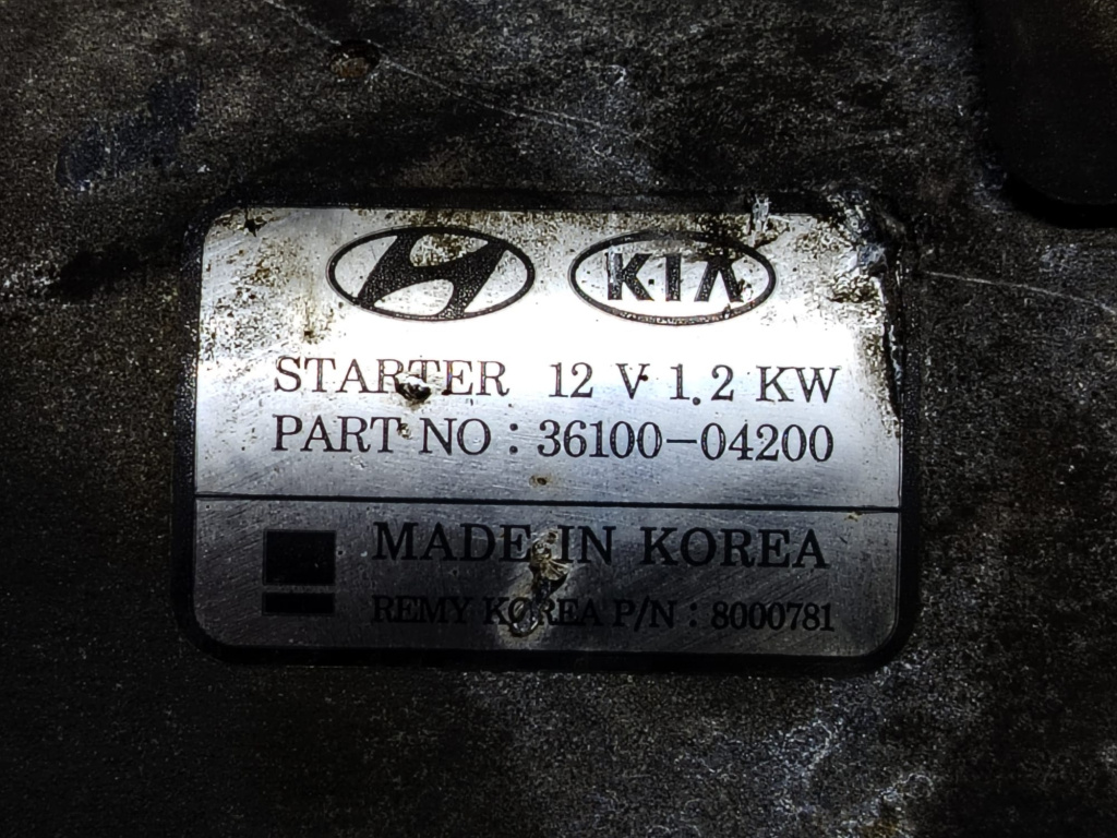 Electromotor 36100-04200 1.0 t-gdi G3LC 