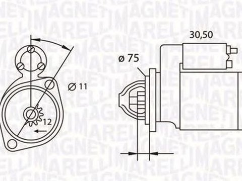 Electromotor ALFA ROMEO BRERA 939 MAGNETI MARELLI 063523627010