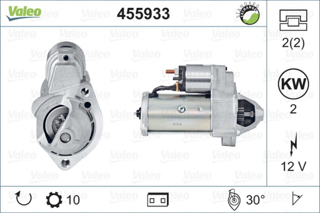 Electromotor AUDI A4 Avant 8D5 B5 VALEO 455933