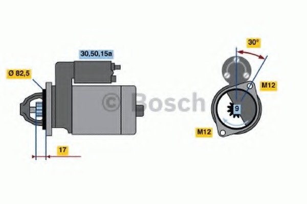 Electromotor # Audi A6 1.8 avant [4a; c4] quattro benzina 125cp/92kw ADR 1995 1996 1997 # 0 986 016 330 # BOSCH