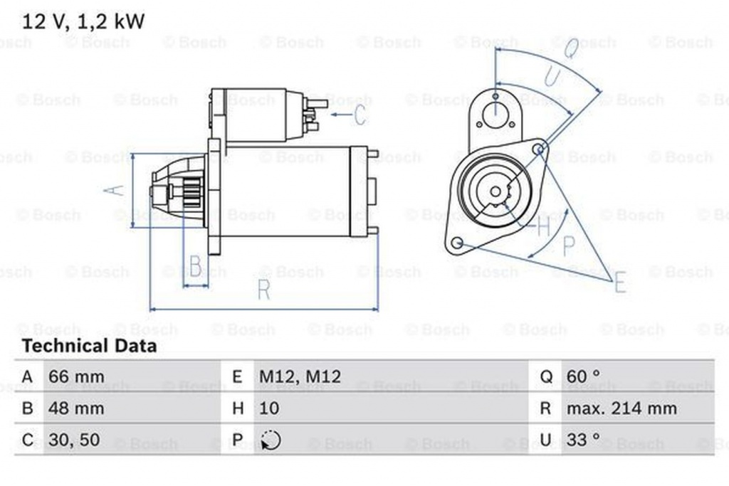 Electromotor AUDI A6 4F2 C6 BOSCH 0986022430