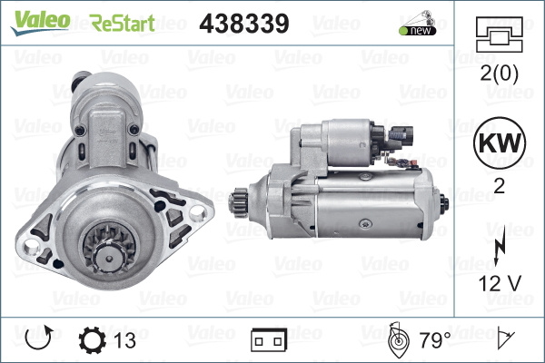 Electromotor # Audi Q3 2011 2012 2013 2014 2015 # 438339 # VALEO