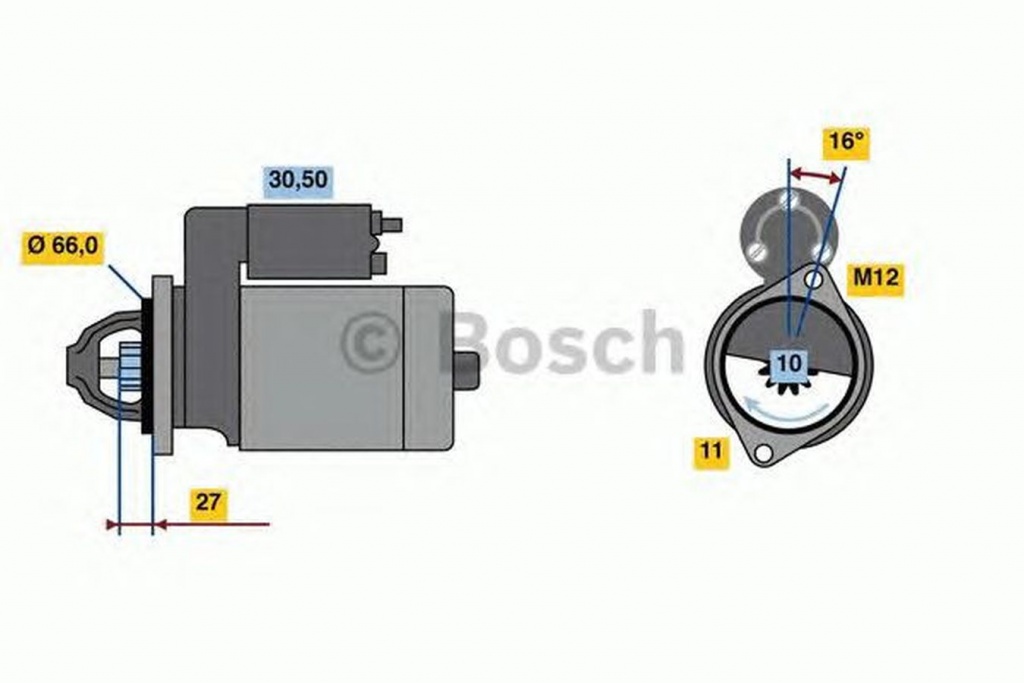 Electromotor AUDI Q5 8R BOSCH 0986024030