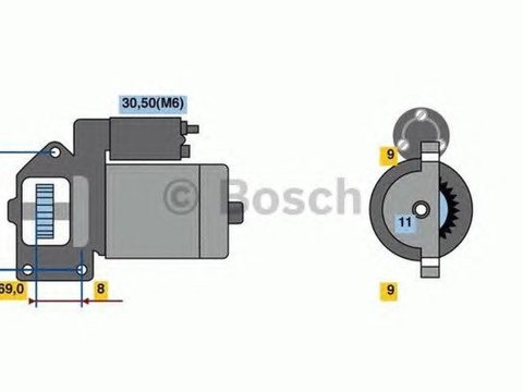 Electromotor BMW 3 E90 BOSCH 0001148009