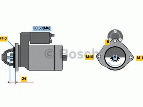 Electromotor BMW Seria 6 Cabriolet (E64) (2004 - 2010) Bosch 0 986 021 230