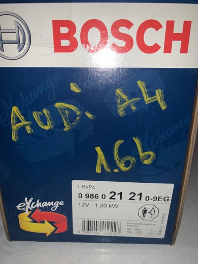 Electromotor BOSCH 0986021210 12V 1.1kW - AUDI A4 