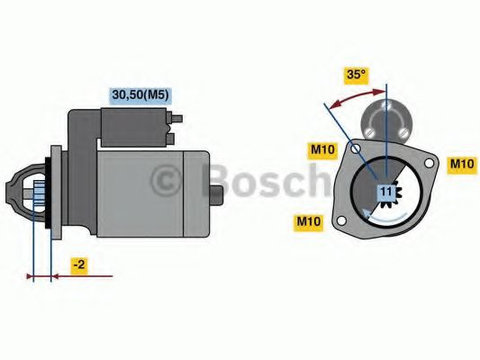 Electromotor CITROËN C-CROSSER (EP_) (2007 - 2016) Bosch 0 986 023 850