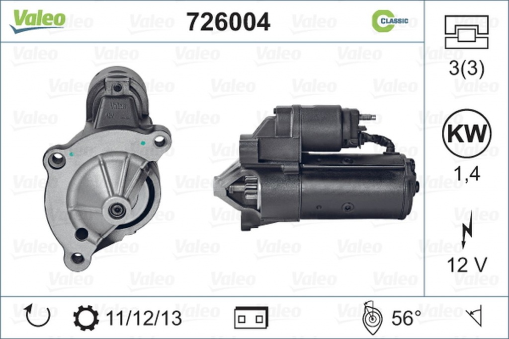 Electromotor CITROEN BX Break XB- VALEO 726004