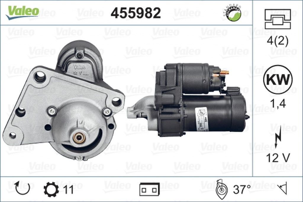Electromotor CITROEN C4 II B7 VALEO 455982