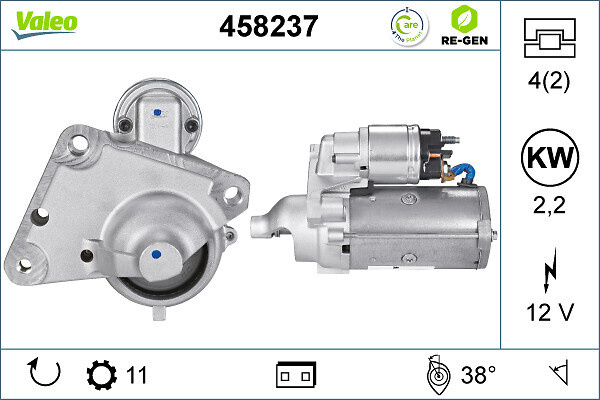 Electromotor # CitroEn Jumpy 2.0 citroen dispatch i benzina 140cp/103kw RFH (EW10A) 2007 2008 2009 2010 2011 2012 2013 2014 2015 2016 2017 2018 2019 2020 2021 2022 2023 2024 2025 # 458237 # VALEO