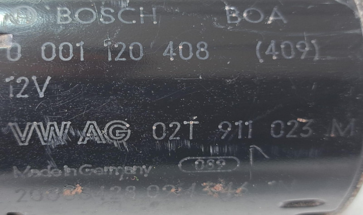 Electromotor Cod: 02T911023M Volkswagen 