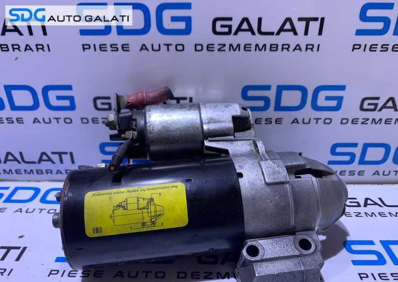 Electromotor cu 11 Dinti BMW Seria 3 E90 E91 E92 E93 316 318 320 2.0 D N47 2006 - 2013 Cod 7802508 1241780250803 0001109070 [B3322]