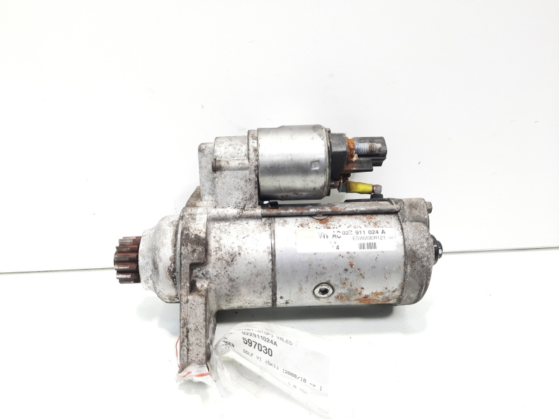 Electromotor cu Start Stop Valeo, cod 02Z911024A, VW Jetta 3 (1K2), 1.6 TDI, CAY, 5 vit man (idi:597030)