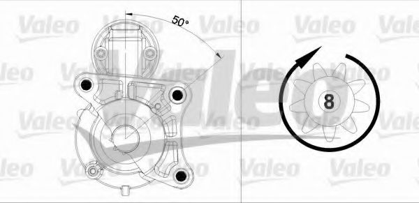 Electromotor DACIA LOGAN II (2012 - 2016) VALEO 458179