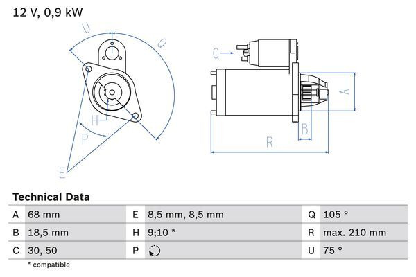 Electromotor # Daewoo Kalos 1.4 [klas] benzina 83cp/61kw F14S3 2002 2003 2004 2005 2006 2007 2008 2009 2010 2011 2012 2013 2014 2015 2016 2017 2018 2019 2020 2021 2022 2023 2024 2025 # 0 986 017 120 # BOSCH