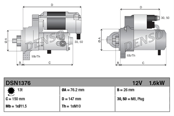 Electromotor Denso Bmw DSN1376