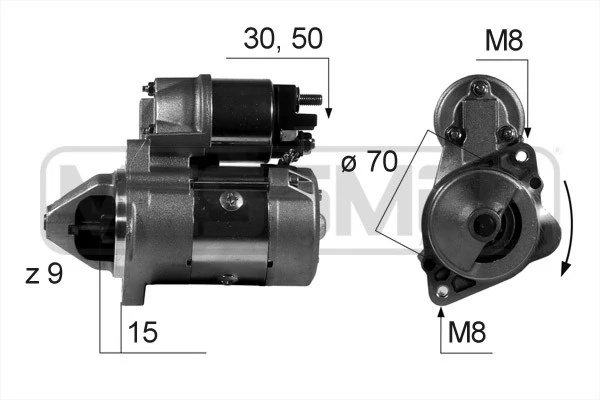 Electromotor ERA SMART FORTWO Cabrio (450) 2004-2007 - 220517A